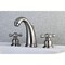 Kingston Brass KB988AX Victorian 2-Handle 8" Widespread Bathroom Faucet, Nickel KB988AX - alternate 2